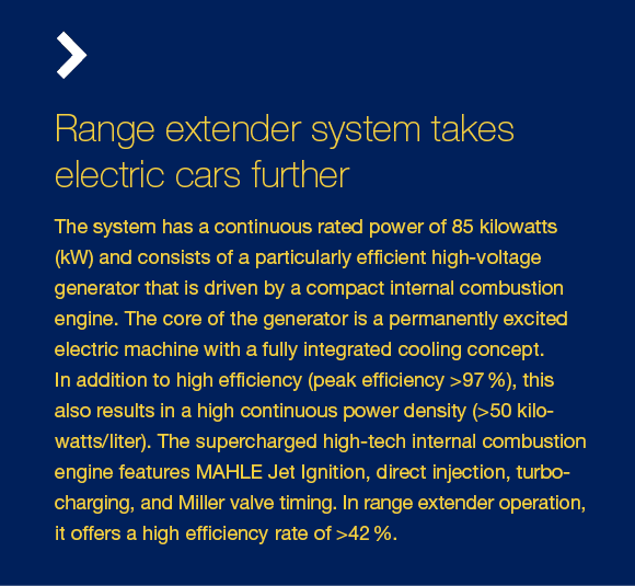 Range extender system takes electric cars further The system has a continuous rated power of 85 kilowatts (kW) and co...